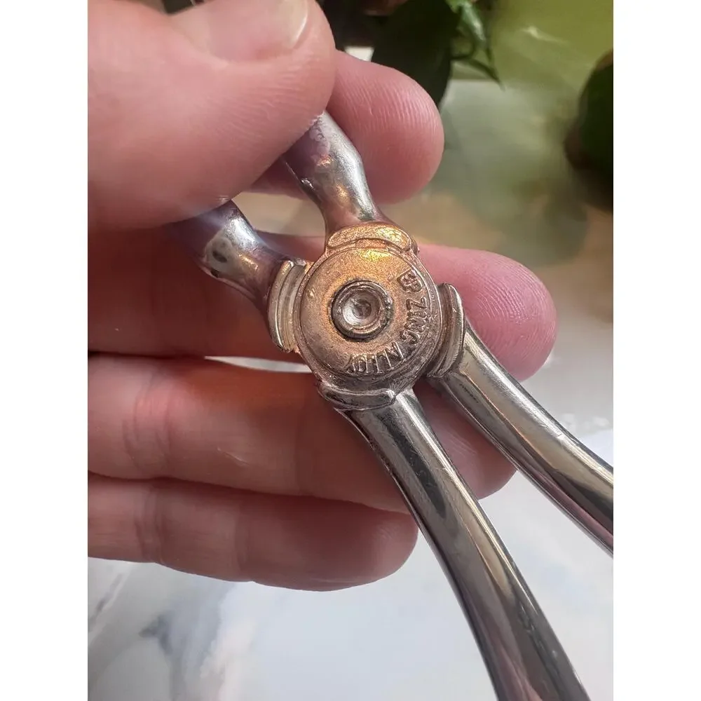 Vintage Wm A. Rogers Silver Plated Catering Scissor Tongs